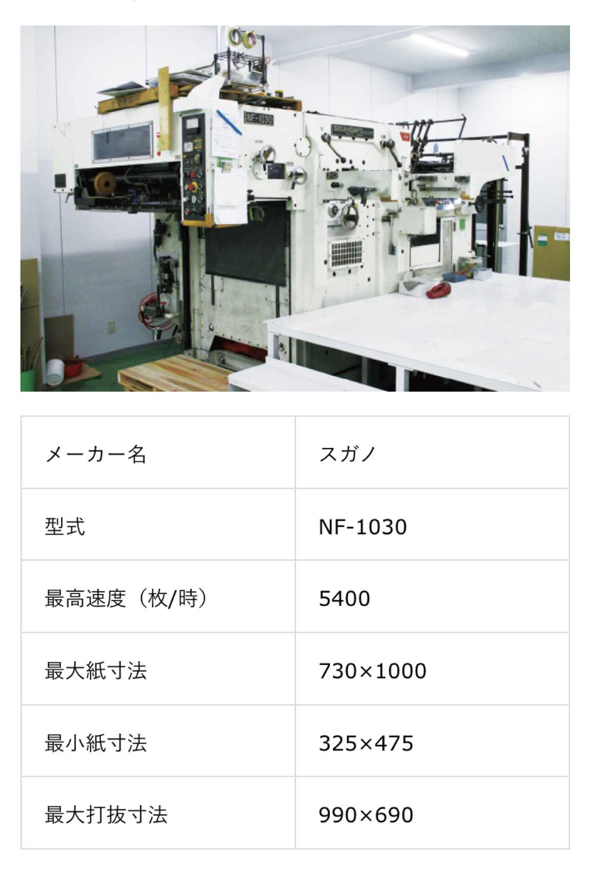 打ち抜き機・トムソン機